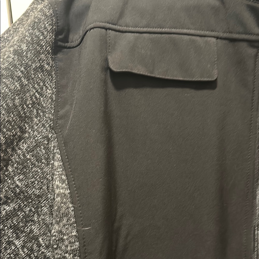 MENS Jacket VANTAGE Black & Gray GEORGE MASON Zip Pockets Chin Guard SZ XXL - Picture 4 of 10
